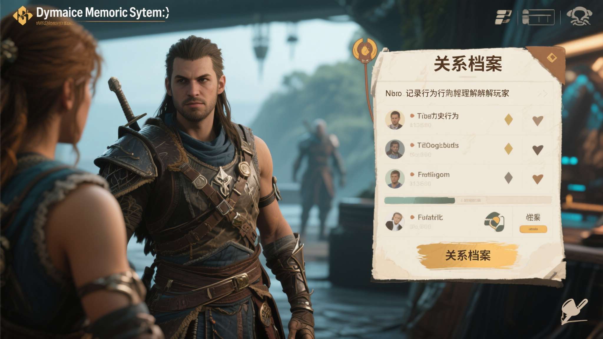 动态记忆系统：NPC能够记录并理解玩家在游戏中的历史行为，形成个性化的"关系档案